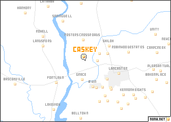 map of Caskey