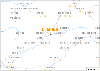map of Casnigo