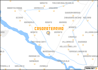 map of Casorate Primo