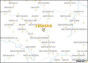 map of Casperia