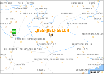 map of Cassá de la Selva