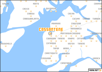 map of Cassantene