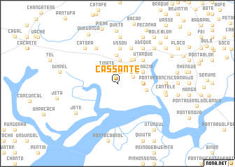 map of Cassante