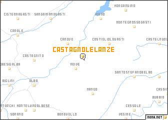 map of Castagnole Lanze