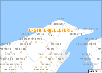 map of Castanea delle Furie