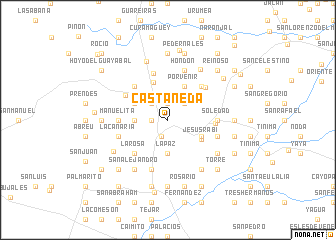 map of Castañeda