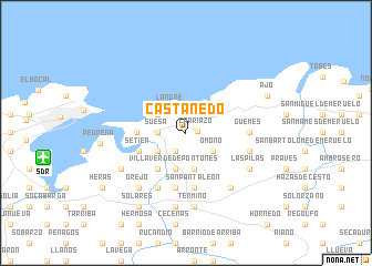 map of Castañedo