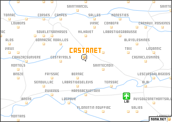 map of Castanet