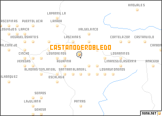 map of Castaño de Robledo