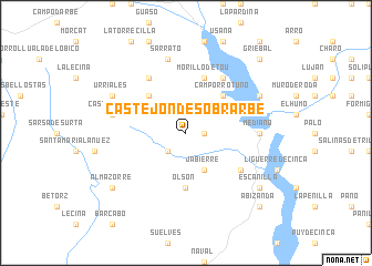 map of Castejón de Sobrarbe
