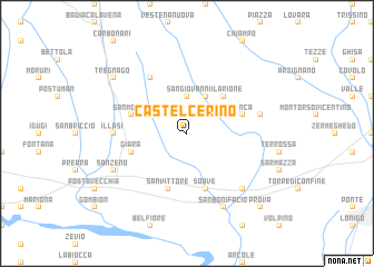 map of Castelcerino