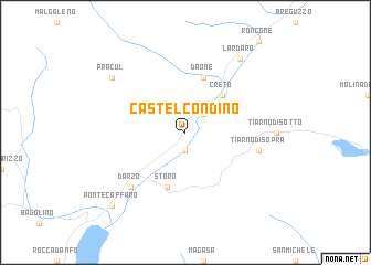 map of Castel Condino