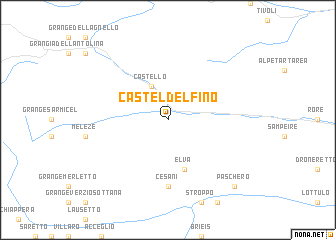 map of Casteldelfino