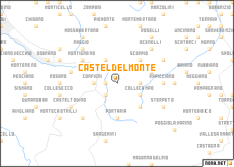 map of Castel del Monte