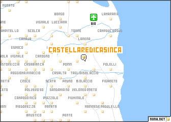 map of Castellare-di-Casinca