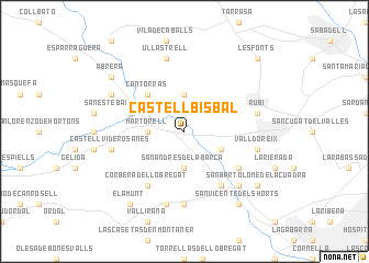 map of Castellbisbal