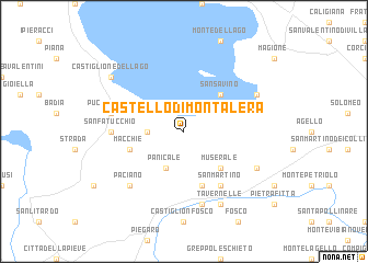 map of Castello di Montalera