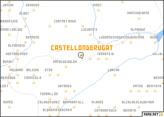 map of Castellón de Rugat