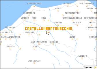 map of CastellʼUmberto Vecchio