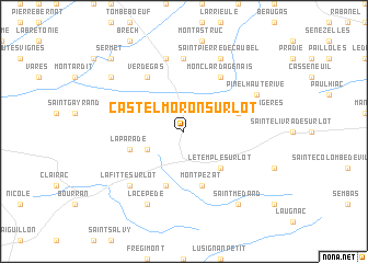 map of Castelmoron-sur-Lot