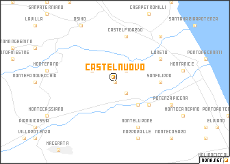 map of Castelnuovo