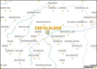 map of Castelplanio