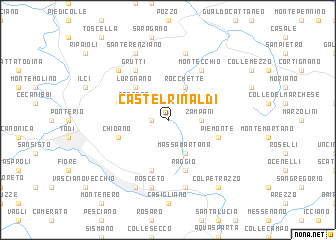 map of Castelrinaldi