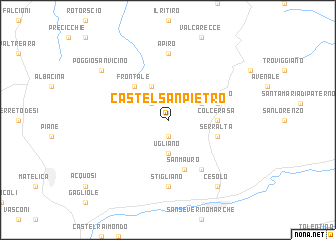 map of Castel San Pietro