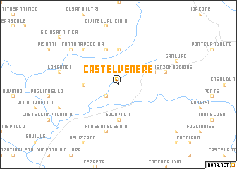 map of Castelvenere