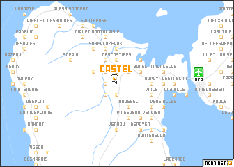 map of Castel