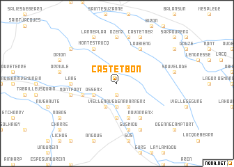 map of Castetbon