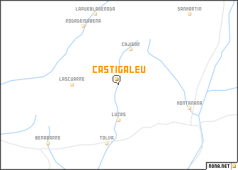 map of Castigaleu