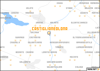 map of Castiglione Olona