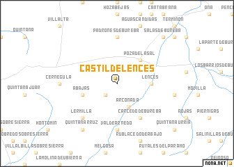 map of Castil de Lences