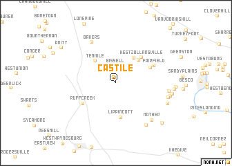 map of Castile