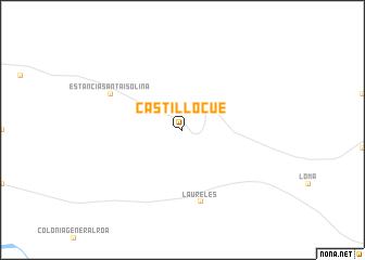 map of Castillo Cué
