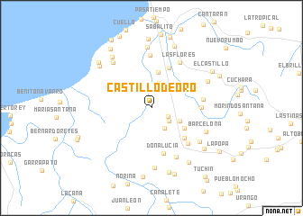 map of Castillo de Oro