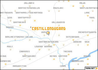 map of Castillon-du-Gard