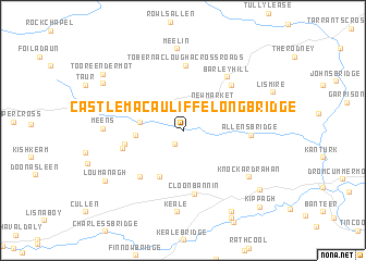 map of Castlemacauliffe Long Bridge