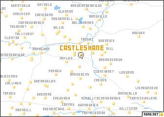 map of Castleshane