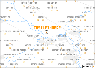 map of Castlethorpe