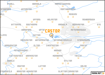map of Castor