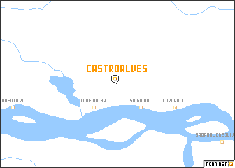 map of Castro Alves