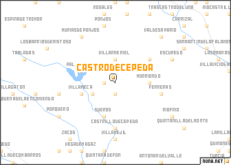 map of Castro de Cepeda