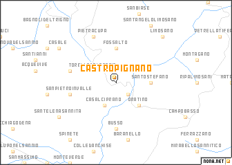 map of Castropignano