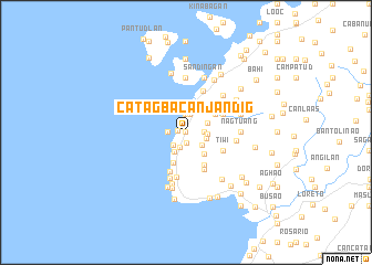 map of Catagbacan Jandig