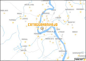 map of Cataggaman Viejo