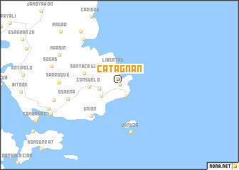 map of Catagnan