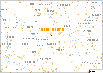 map of Cata Huitaña
