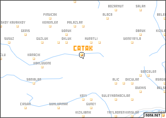 map of Çatak